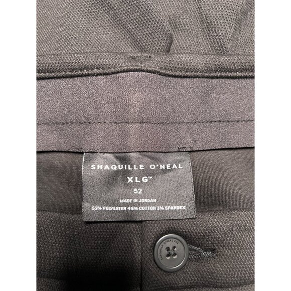 Shaquille O'Neal XLG Black Shorts  52  Polyester Cotton Spandex - Picture 3 of 3